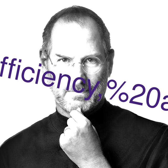 efficiency, and